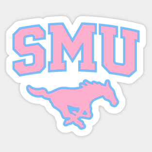 SMU Blue Logo & Pink Peruna Sticker